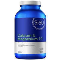 Sisu Calcium & Magnesium 1:1 200 Caps Minerals - Calcium at Village Vitamin Store