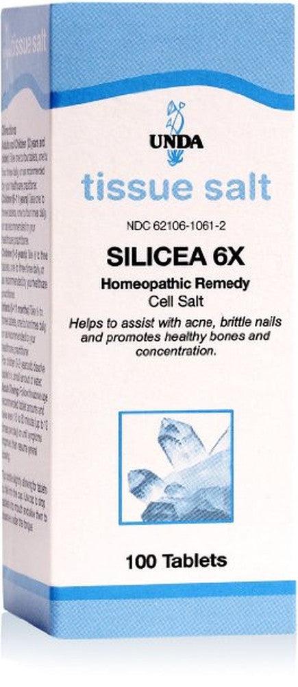 UNDA Tissue Salt Silicea 6X 100 Tabs Homeopathic at Village Vitamin Store