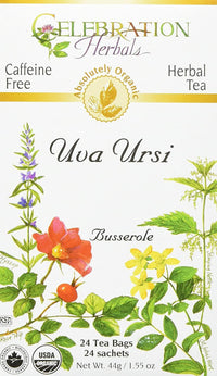 Celebration Herbals Uva Ursi Caffeine Free 24 Tea Bags Food Items at Village Vitamin Store