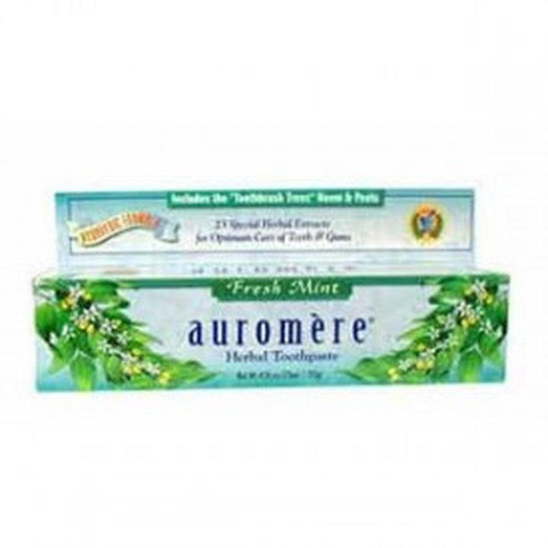 Flora Auromere Toothpaste Fresh Mint 75mL Toothpaste at Village Vitamin Store