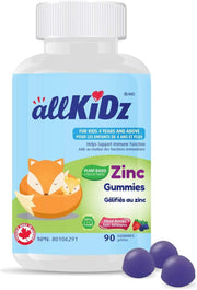 ALLKIDZ NATURALS Zinc (90 Gummies) Supplements - Kids at Village Vitamin Store