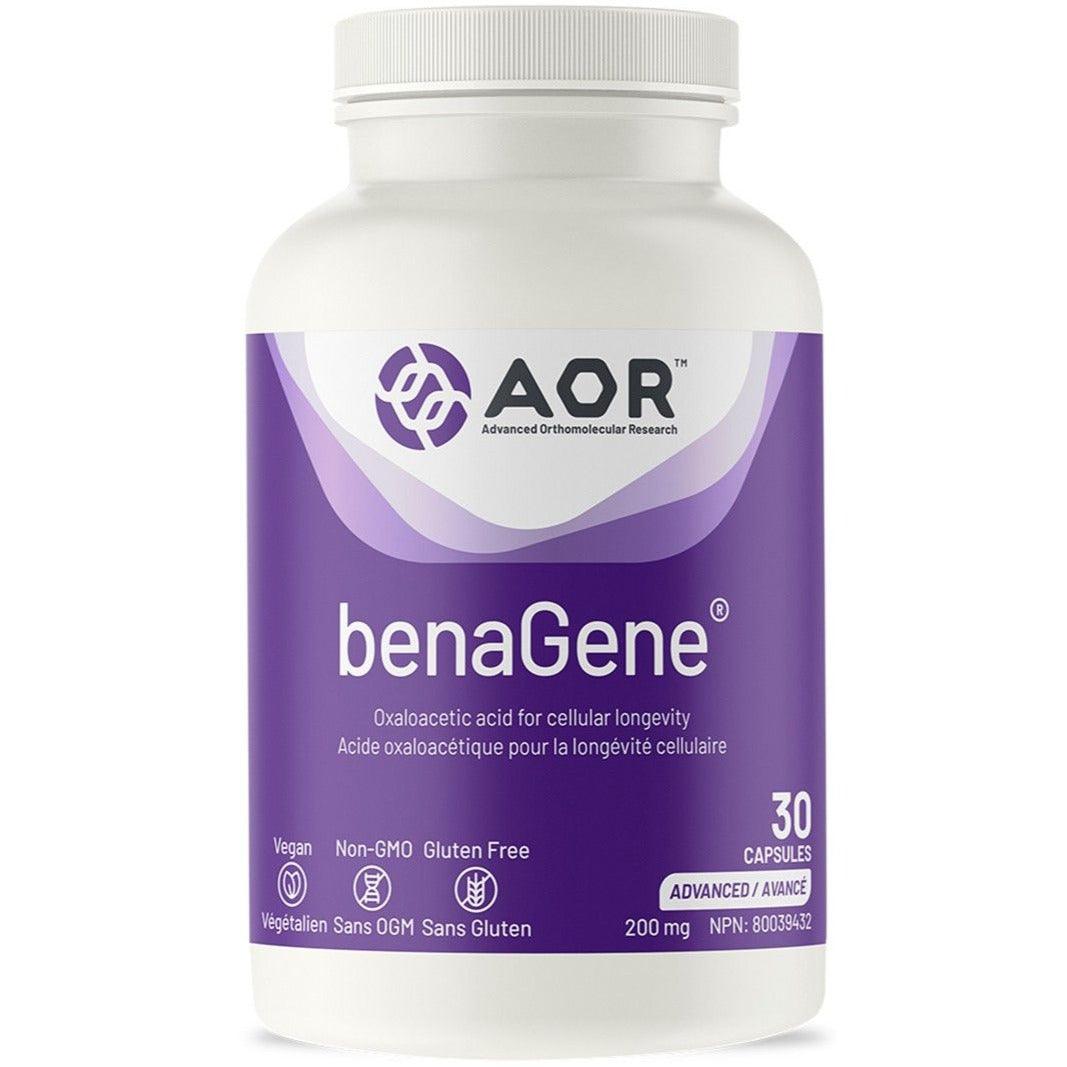 AOR Advanced Series benaGene 200 mg 30 Vegetable Caspules Supplements at Village Vitamin Store