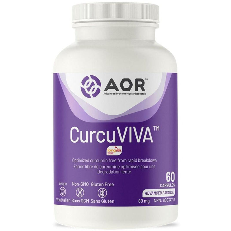 AOR Curcuviva 60 Veggie Caps Supplements - Turmeric at Village Vitamin Store