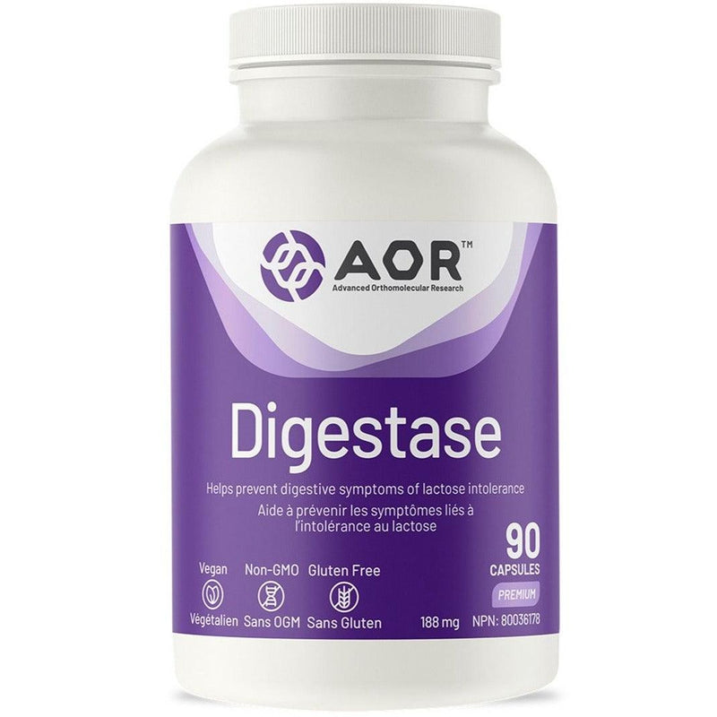 AOR Digestase 188mg 90 Caps Supplements - Digestive Enzymes at Village Vitamin Store