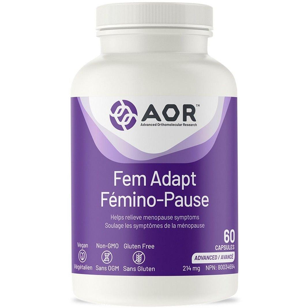 AOR Fem Adapt 214mg 60 Caps Supplements - Hormonal Balance at Village Vitamin Store