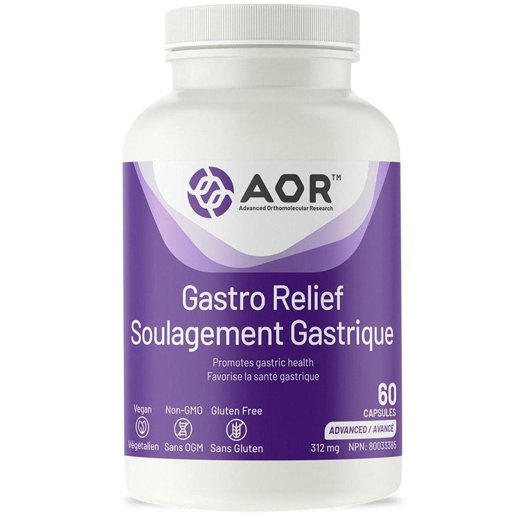 AOR Gastro Relief 312mg 60 Caps Supplements - Digestive Health at Village Vitamin Store