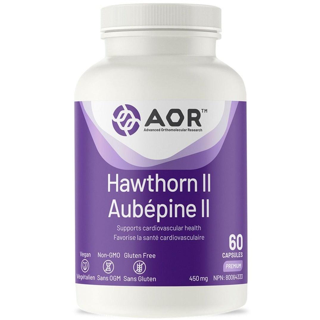 AOR Hawthorn II 450mg 60 Caps Supplements - Cardiovascular Health at Village Vitamin Store