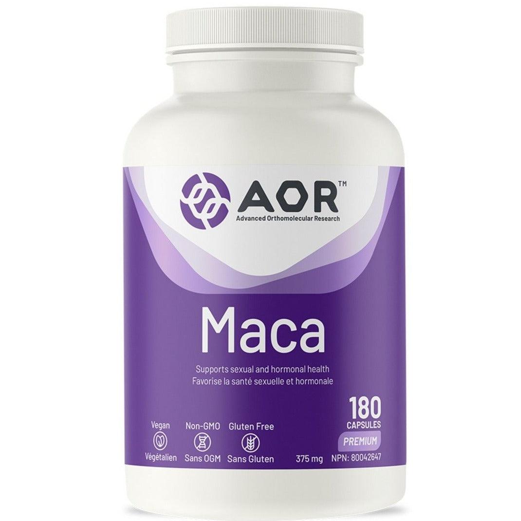 AOR Maca 375mg 180 Caps Supplements - Intimate Wellness at Village Vitamin Store
