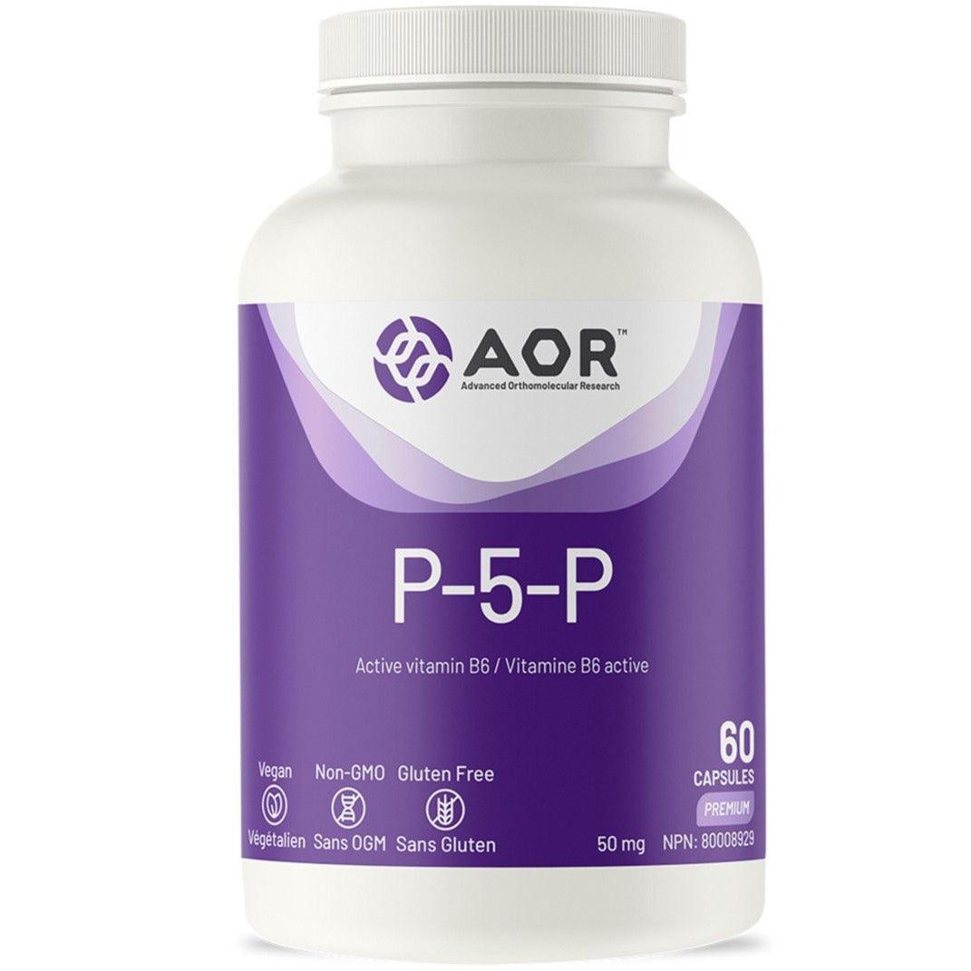 AOR P-5-P 50mg 60 Caps | Village Vitamin Store Canada