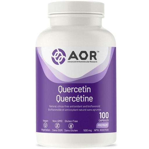 AOR Quercetin 500mg 100 Caps Supplements at Village Vitamin Store