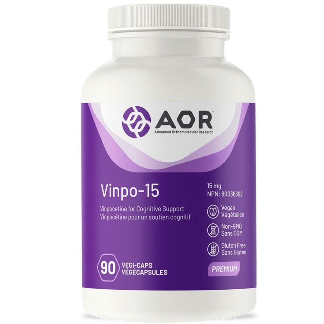 AOR Vinpo-15 15mg 90 Veggie Caps Supplements - Cognitive Health at Village Vitamin Store