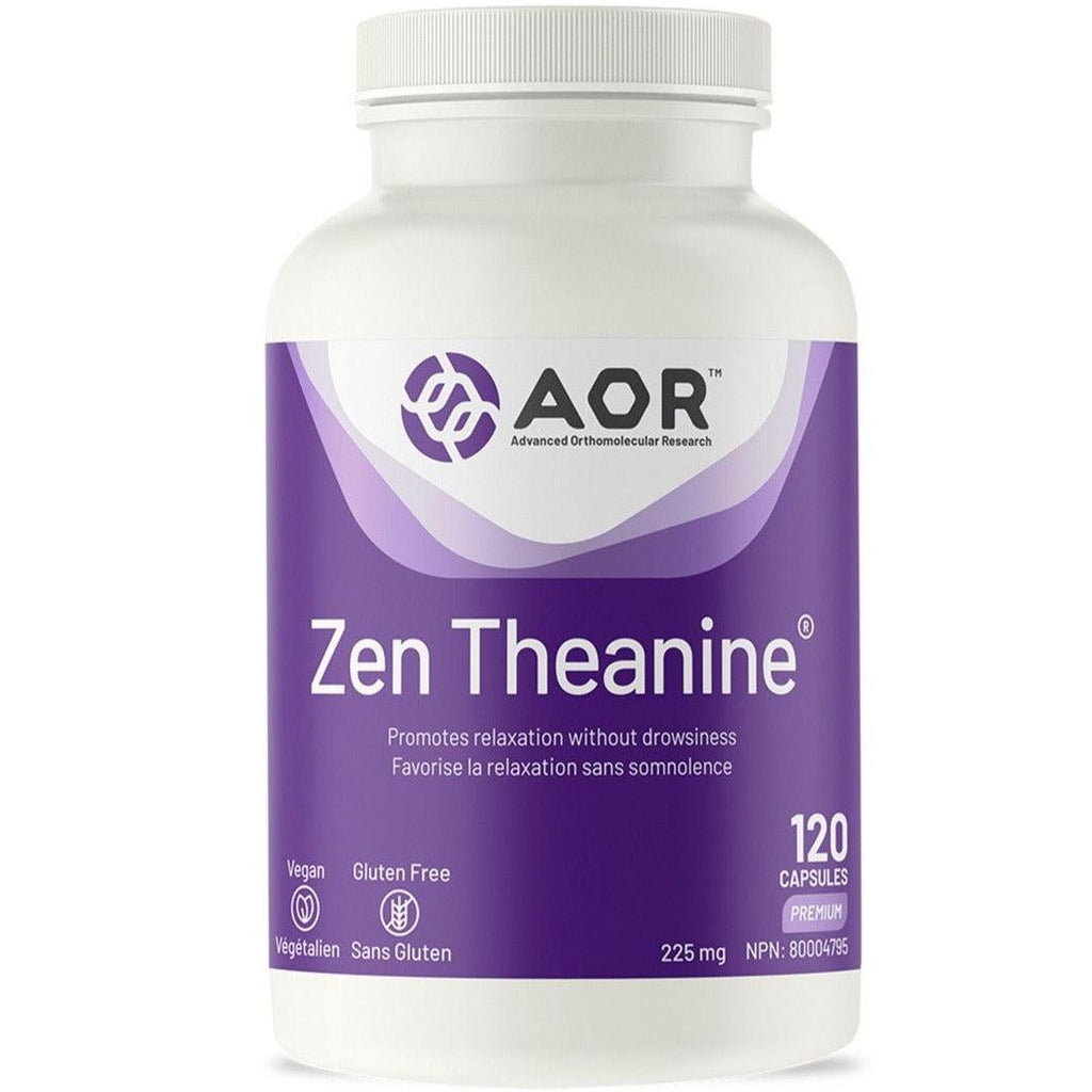 AOR Zen Theanine 225mg 120 Caps Supplements - Stress at Village Vitamin Store