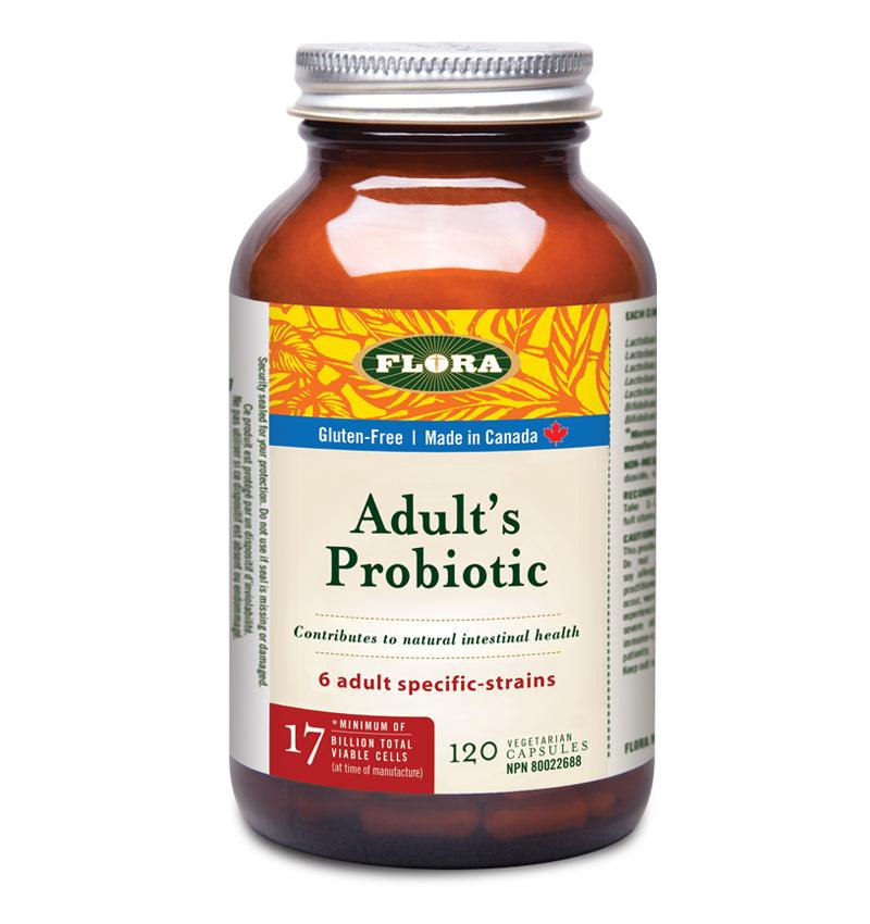 Flora Adult's Probiotic 17 Billion 120 Veggie Caps Supplements - Probiotics at Village Vitamin Store