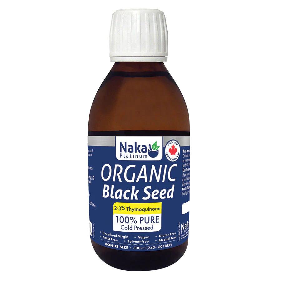 Naka Platinum Organic Black Seed 3% Thymoquinone 300ml Supplements at Village Vitamin Store