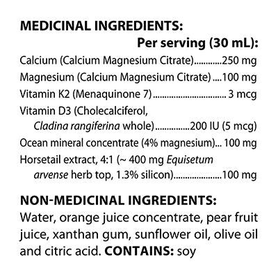 Flora Bone Health+ Calcium & Magnesium with Vitamins D & K 473ml Supplements - Bone Health at Village Vitamin Store
