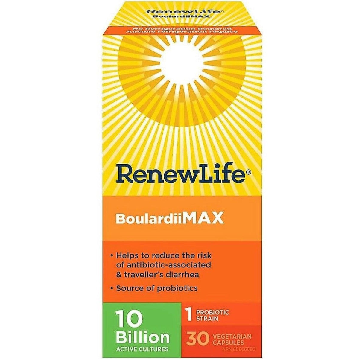 Renew Life BoulardiiMax 10 Billions Active Cultures 30 Capsules Supplements - Probiotics at Village Vitamin Store
