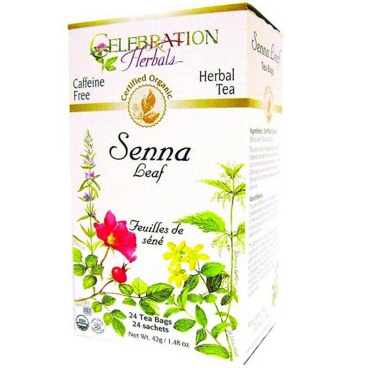 Celebration Herbals Senna Leaf Tea (Organic) - 24 Tea Bags Food Items at Village Vitamin Store