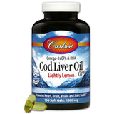 EFAs Carlson Laboratories Norwegian Lemon Flavour Fish Oil 150 Softgels Carlson Labs