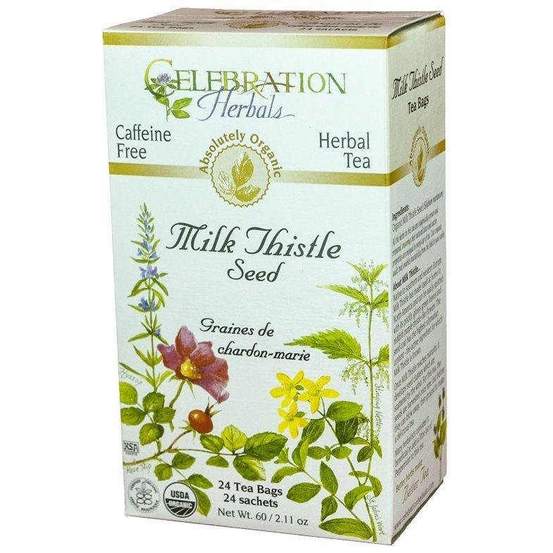 Celebration Herbals Milk Thistle Seed 24 Tea Bags Food Items at Village Vitamin Store