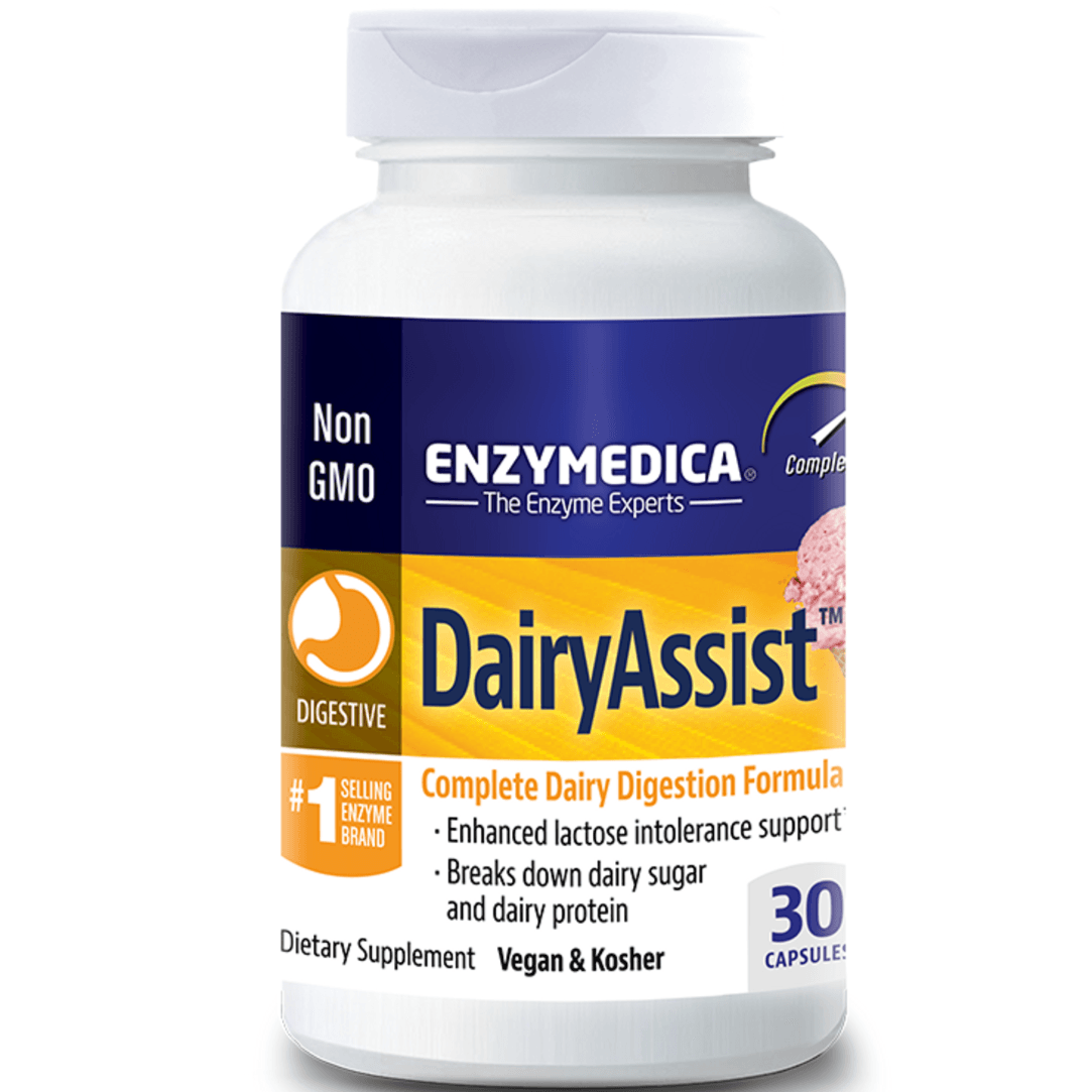 Enzymedica Dairy Assist 30 Caps Supplements - Digestive Enzymes at Village Vitamin Store