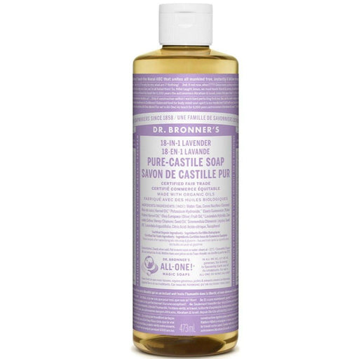 Dr. Bronner's 18-In-1 Pure-Castile Liquid Soap Lavender 473mL Soap & Gel at Village Vitamin Store