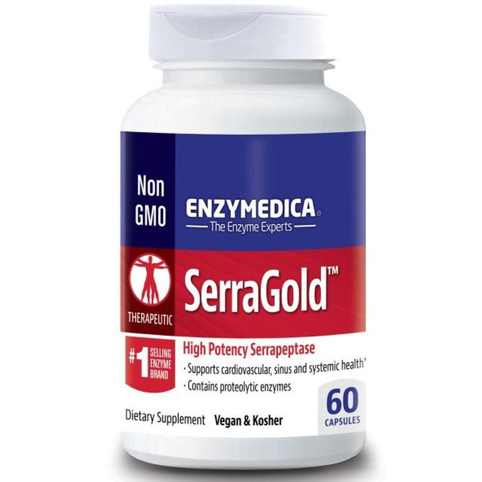 Enzymedica SerraGold High Activity Serrapeptase 60 Caps-Village Vitamin Store
