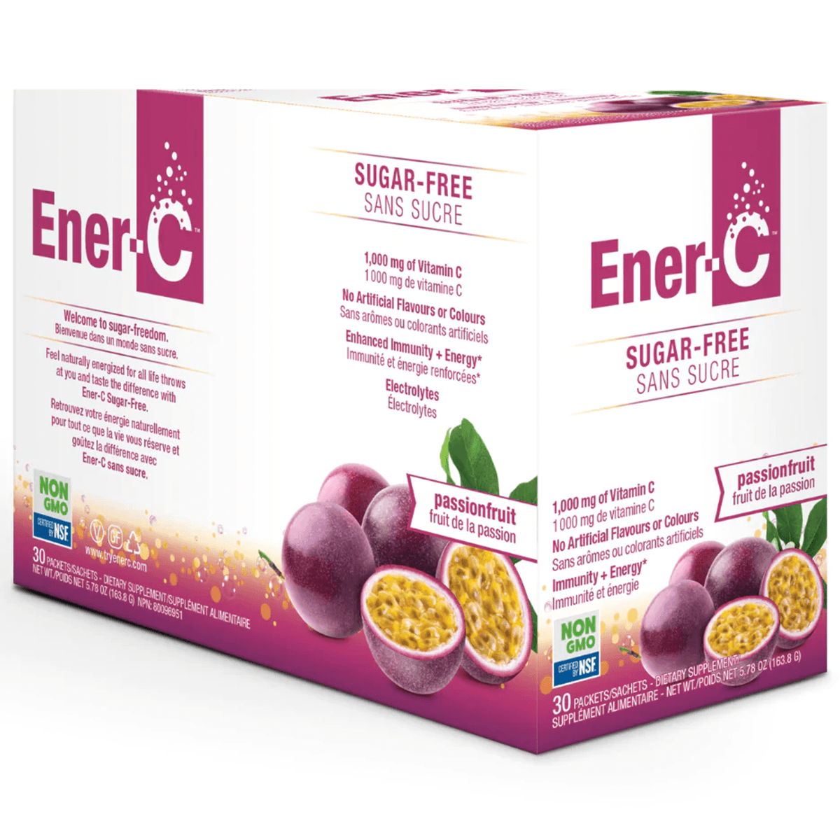 Ener-Life Vitamin-C 1000mg Passionfruit 30 Packs Vitamins - Vitamin C at Village Vitamin Store