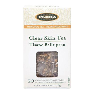 Flora Clear Skin Tea 20 Tea Bags Supplements - Hair Skin & Nails at Village Vitamin Store