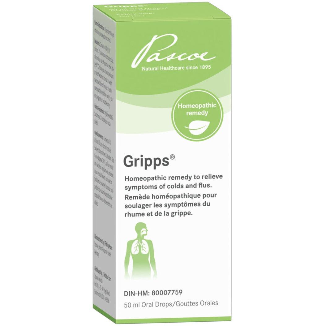 Pascoe Gripps 50ml. Homeopathic at Village Vitamin Store