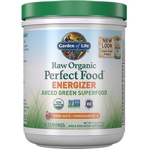 Garden of Life Raw Organic Perfect Food Energizer Pomegranate Powder 276g Supplements - Greens at Village Vitamin Store