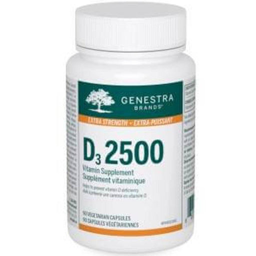 Genestra D3 2500 IU 90 Caps Vitamins - Vitamin D at Village Vitamin Store