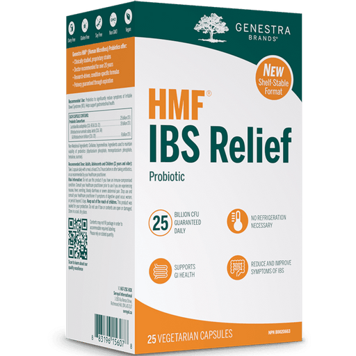 Genestra HMF IBS Probiotic Relief 25 Billion CFU 25 Veggie Caps Shelf-Stable Format Supplements - Probiotics at Village Vitamin Store