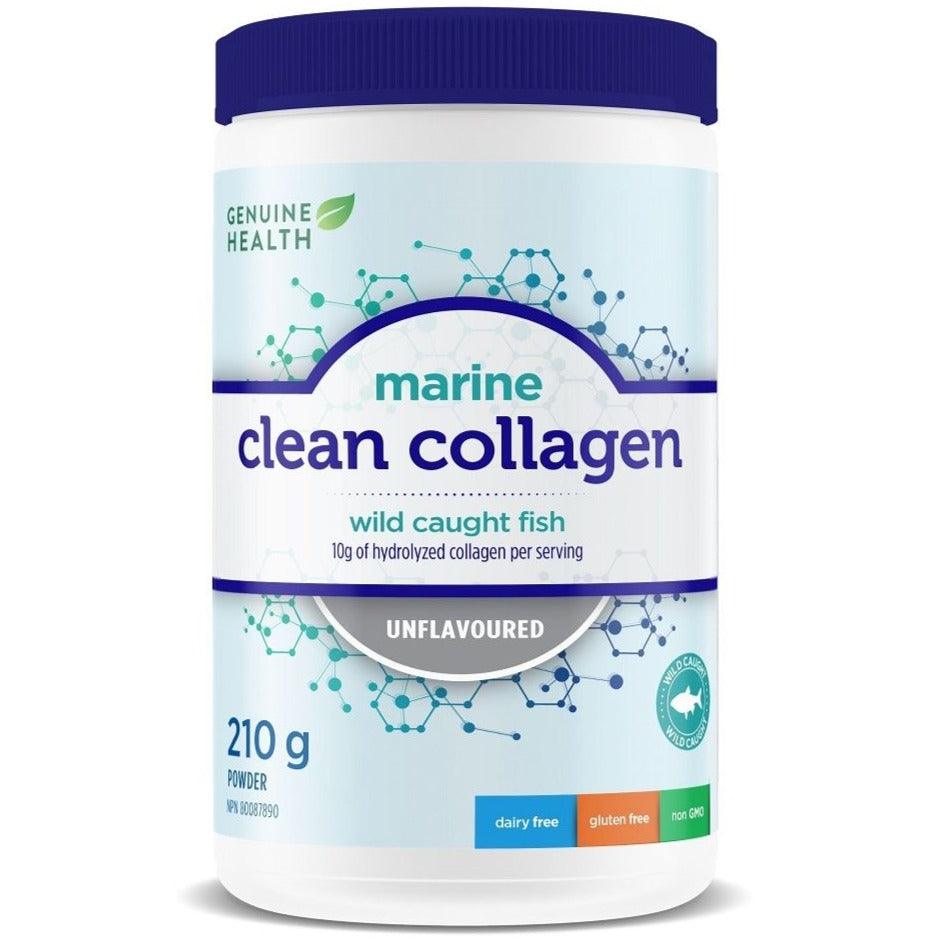Genuine Health Clean Collagen Marine Unflavoured 210g Supplements - Collagen at Village Vitamin Store