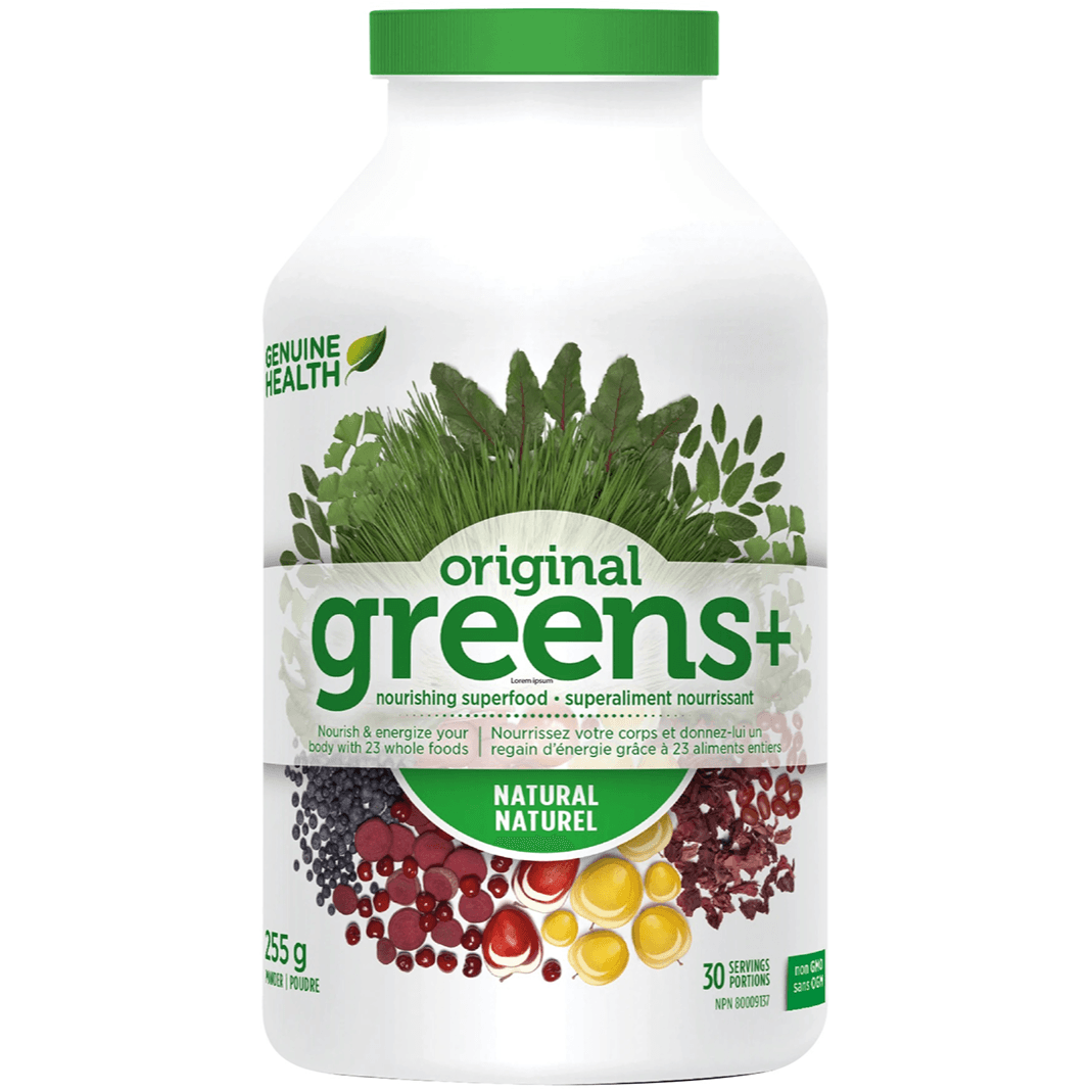 Genuine Health Greens+ Original 255g Supplements - Greens at Village Vitamin Store