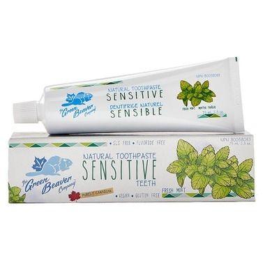 Green Beaver Sensitive Teeth Natural Toothpaste Fresh Mint 75mL Toothpaste at Village Vitamin Store