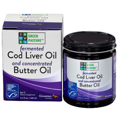 Green Pasture Fermented Cod Liver Oil & Concentrated Butter Oil Cinnamon 188mL Supplements - EFAs at Village Vitamin Store