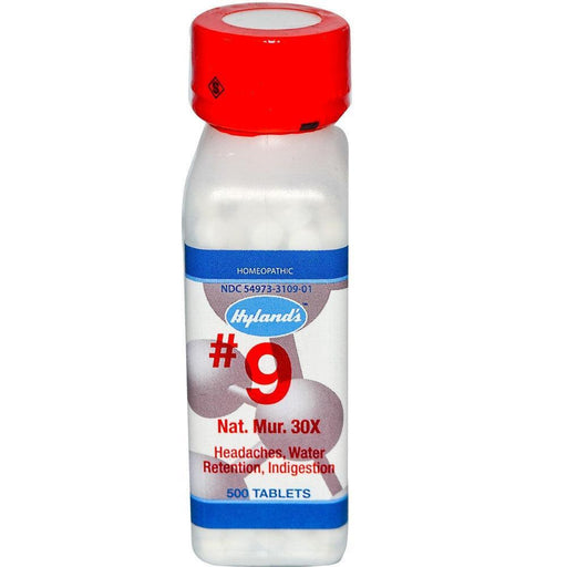 Hyland`s Natrum Mur # 9 500 tabs Homeopathic at Village Vitamin Store