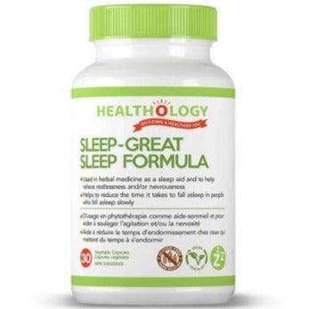 Healthology Sleep-Great 30 Veggie Caps Supplements - Sleep at Village Vitamin Store