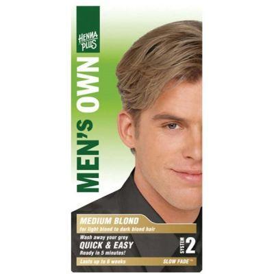 Henna Plus Men's Own Hair Colour Medium Blond 80mL Hair Colour at Village Vitamin Store