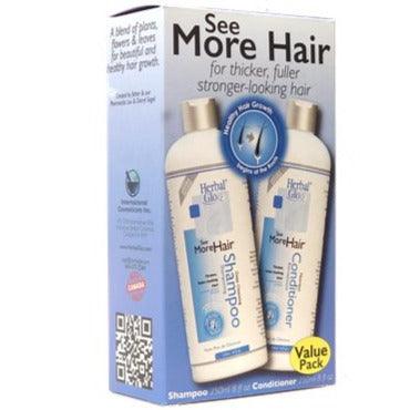 Herbal Glo See More Hair Shampoo & Conditioner 2x250ml (VALUE PACK) Hair Care at Village Vitamin Store