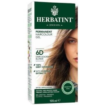 Herbatint Permanent Hair Colour Gel Dark Golden Blonde 6D 135mL Hair Colour at Village Vitamin Store
