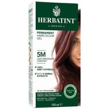 Herbatint Permanent Hair Colour Gel Light Mahogany Chestnut 5M 135mL Hair Colour at Village Vitamin Store