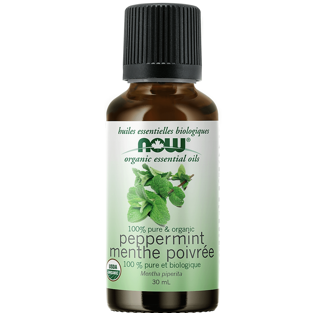 NOW Peppermint Oil 30 ml ORG. Essential Oils at Village Vitamin Store