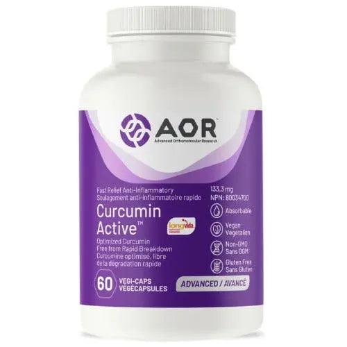 AOR Curcumin Active 133mg 60 Veggie Caps Supplements - Turmeric at Village Vitamin Store