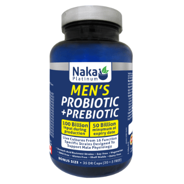 Naka Men's Probiotic + Prebiotic 35 Delayed Release Caps Supplements - Probiotics at Village Vitamin Store