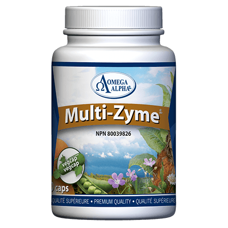 Omega Alpha Multi-Zyme 180 caps Supplements - Digestive Enzymes at Village Vitamin Store