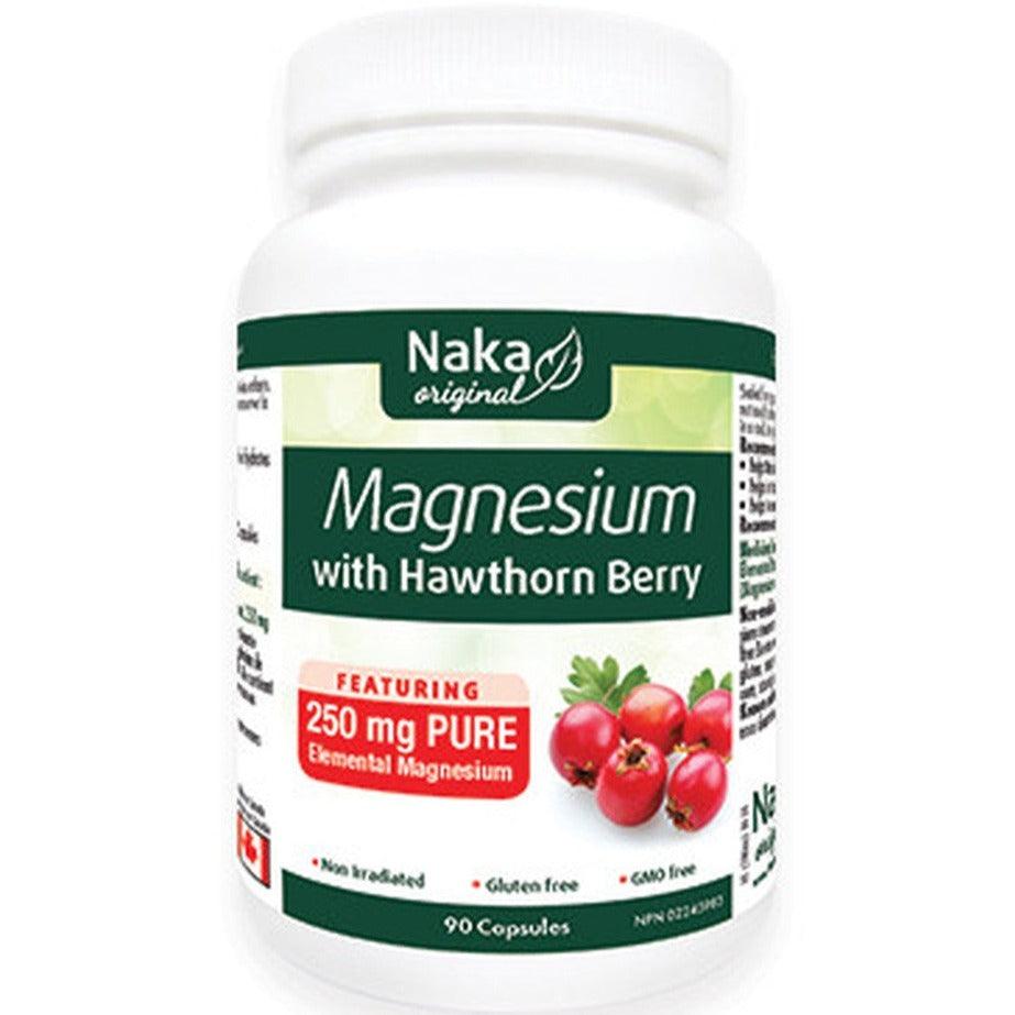 Naka Magnesium With Hawthorn Berry 90 Caps Minerals - Magnesium at Village Vitamin Store