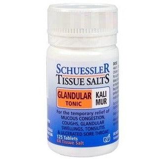 Schuessler Tissue Salts Kali Mur 6X - 125 Tabs Homeopathic at Village Vitamin Store