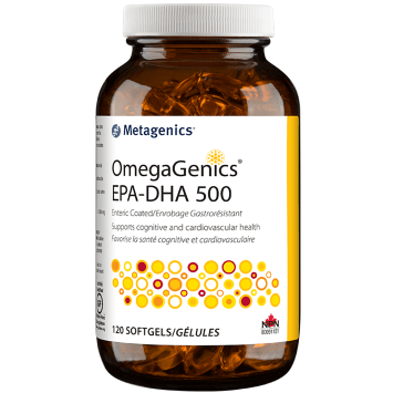 Metagenics Omega Genics EPA-DHA 500 120 Softgels Supplements - EFAs at Village Vitamin Store