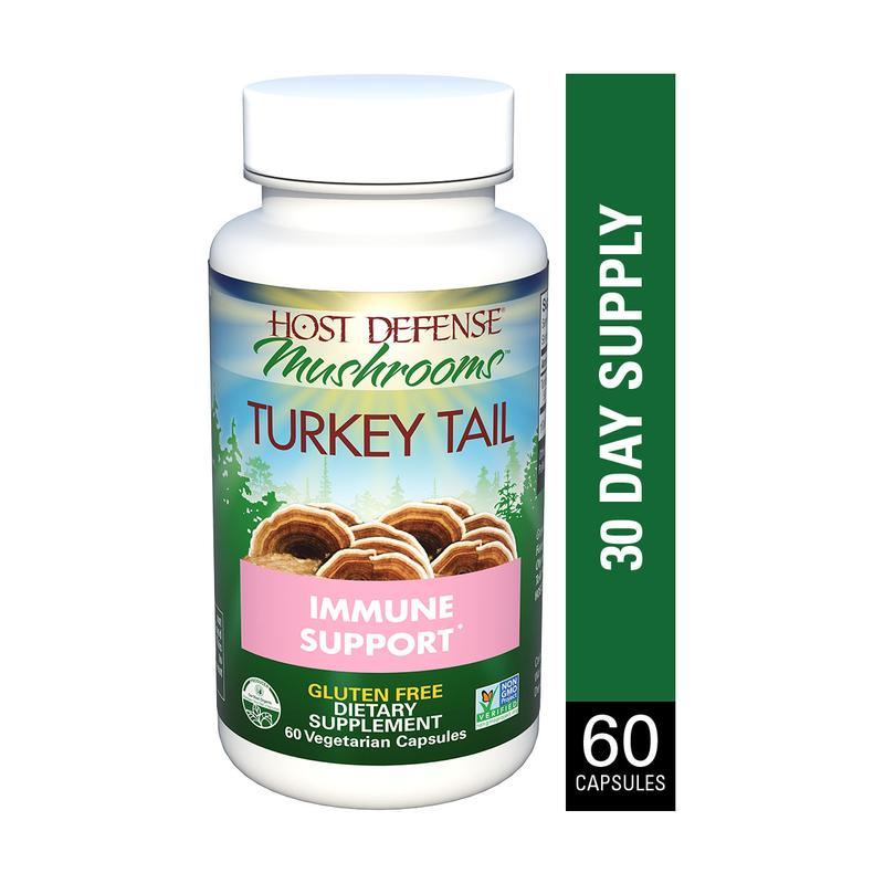 Host Defense Turkey Tail 60 Caps Supplements - Immune Health at Village Vitamin Store